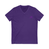 Comfortable Unisex V-Neck Tee with Sporty Logo
