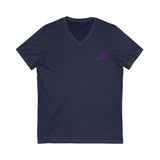 Comfortable Unisex V-Neck Tee with Sporty Logo