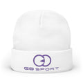 Stylish Knit Beanie with Embroidery - Cozy Winter Accessory for Sports Lovers