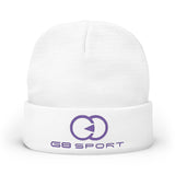Stylish Knit Beanie with Embroidery - Cozy Winter Accessory for Sports Lovers