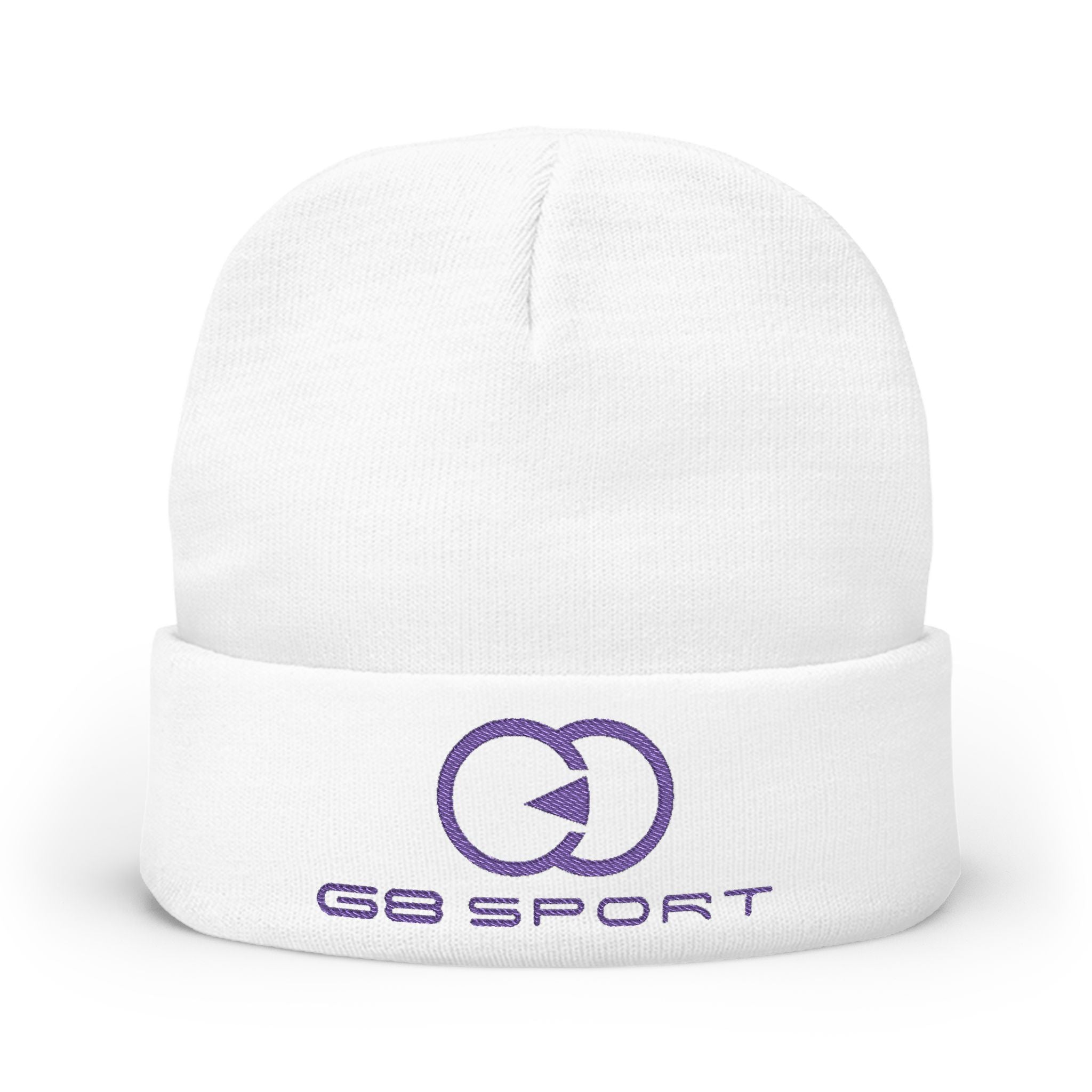 Stylish Knit Beanie with Embroidery - Cozy Winter Accessory for Sports Lovers