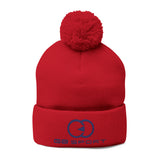 Cozy Pom-Pom Knit Cap - Stylish Winter Beanie for Sports Enthusiasts