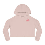 Chic Women’s Cropped Hooded Sweatshirt - Casual Sporty Style