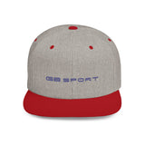 Stylish G8 Sport Flat Bill Snapback Cap - Trendy White Hat for Sport and Casual Wear