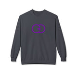 Unisex Softstyle Fleece Crewneck Sweatshirt - Modern Purple Design