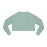 Casual Women's Cropped Sweatshirt - Trendy Comfort for Everyday Wear