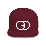 Minimalist Flat Bill Snapback Hat with Modern Design