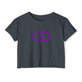 Women's Festival Crop Top - Vibrant Logo Tee for Music & Arts Events