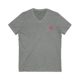 Comfortable Unisex Jersey V-Neck Tee - Minimalist Design