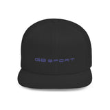 Stylish G8 Sport Flat Bill Snapback Cap - Trendy White Hat for Sport and Casual Wear