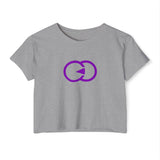 Women's Festival Crop Top - Vibrant Logo Tee for Music & Arts Events