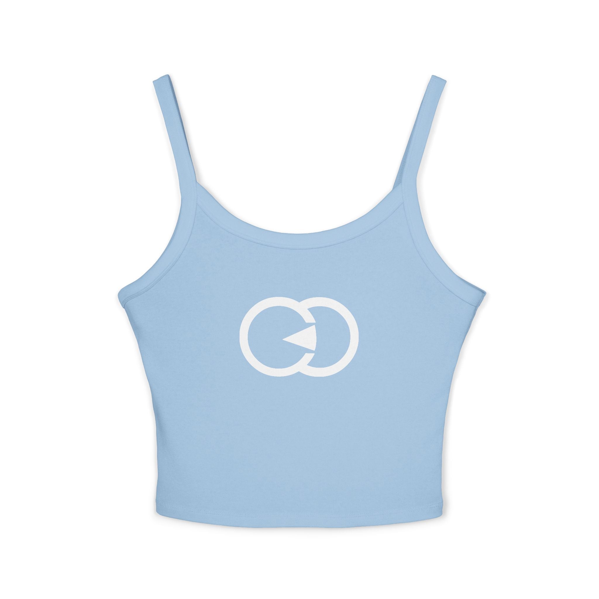 Stylish Women's Spaghetti Strap Tank Top with Unique Graphic Design