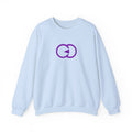 Unisex Heavy Blend™ Crewneck Sweatshirt - Minimalist Purple Design