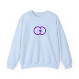 Unisex Heavy Blend™ Crewneck Sweatshirt - Minimalist Purple Design