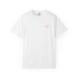 Casual Unisex Garment-Dyed T-Shirt with Minimalist Link Design