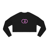 Women's Cropped Sweatshirt with Stylish Pink Graphic - Perfect for Casual Outfits and Gifts