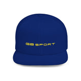 G8 Sport Flat Bill Snapback Cap - Stylish White Hat for Casual Wear