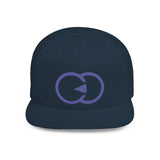 Stylish Flat Bill Snapback Hat with Bold Graphic Design