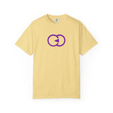 Unisex Garment-Dyed T-shirt - Minimalist Purple Graphic Tee for Casual Style