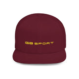 G8 Sport Flat Bill Snapback Cap - Stylish White Hat for Casual Wear