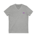 Trendy Unisex Short Sleeve V-Neck Tee - Casual Everyday Wear