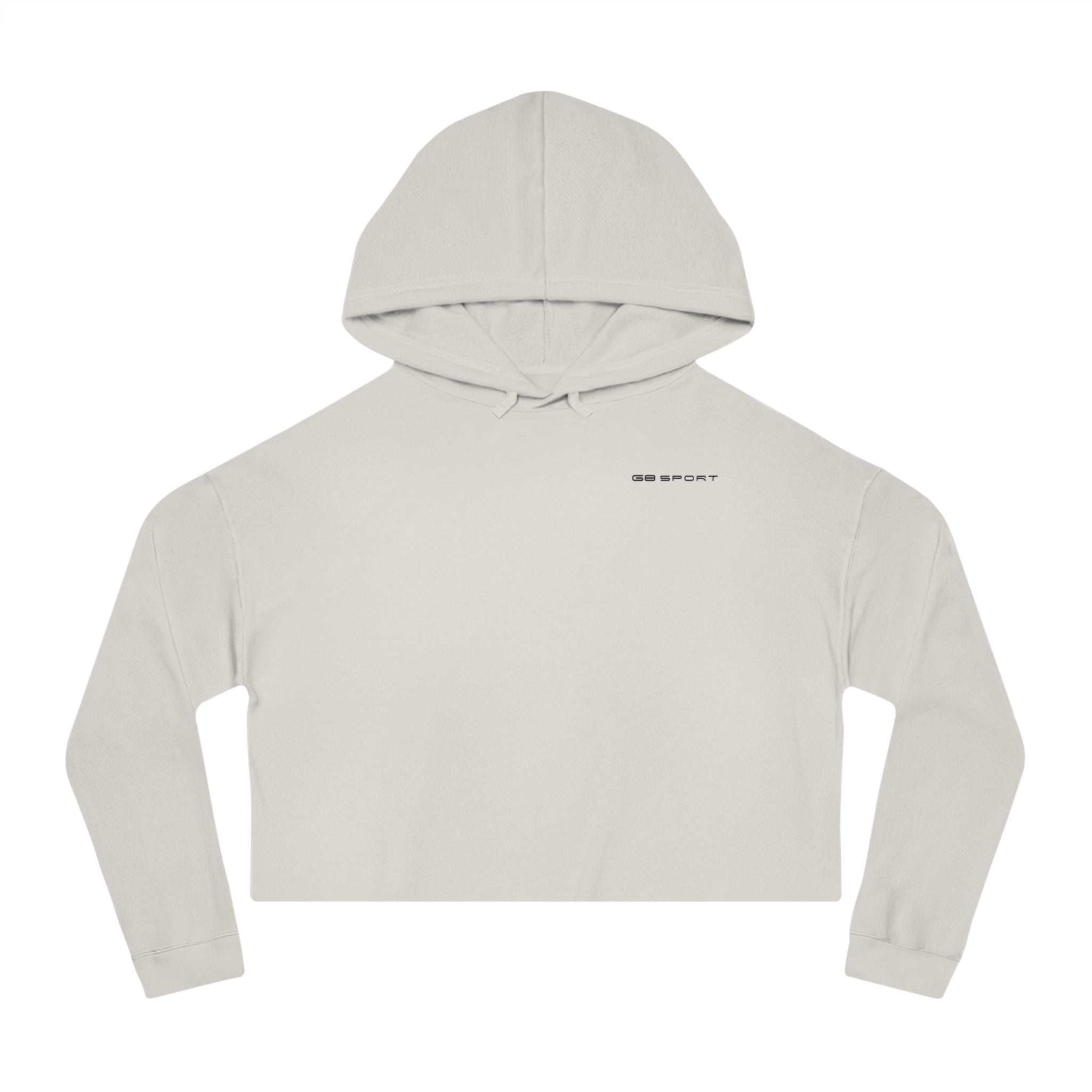 Chic Women's Cropped Hooded Sweatshirt - Stylish and Sporty