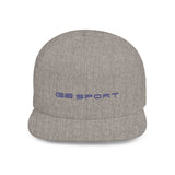 Stylish G8 Sport Flat Bill Snapback Cap - Trendy White Hat for Sport and Casual Wear