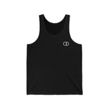 Minimalist Black Unisex Jersey Tank - Comfortable Casual Wear