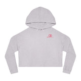 Chic Women’s Cropped Hooded Sweatshirt - Casual Sporty Style