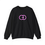 Modern Minimalist Unisex Crewneck Sweatshirt with Pink Loop Design
