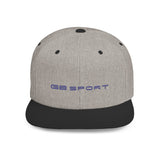 Stylish G8 Sport Flat Bill Snapback Cap - Trendy White Hat for Sport and Casual Wear