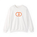 Cozy Unisex Crewneck Sweatshirt with Bold Orange Graphic