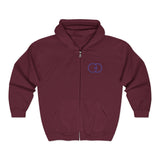 Unisex Heavy Blend Full Zip Hooded Sweatshirt - Cozy Casual Wear for All Occasions