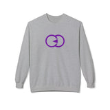 Unisex Softstyle Fleece Crewneck Sweatshirt - Modern Purple Design