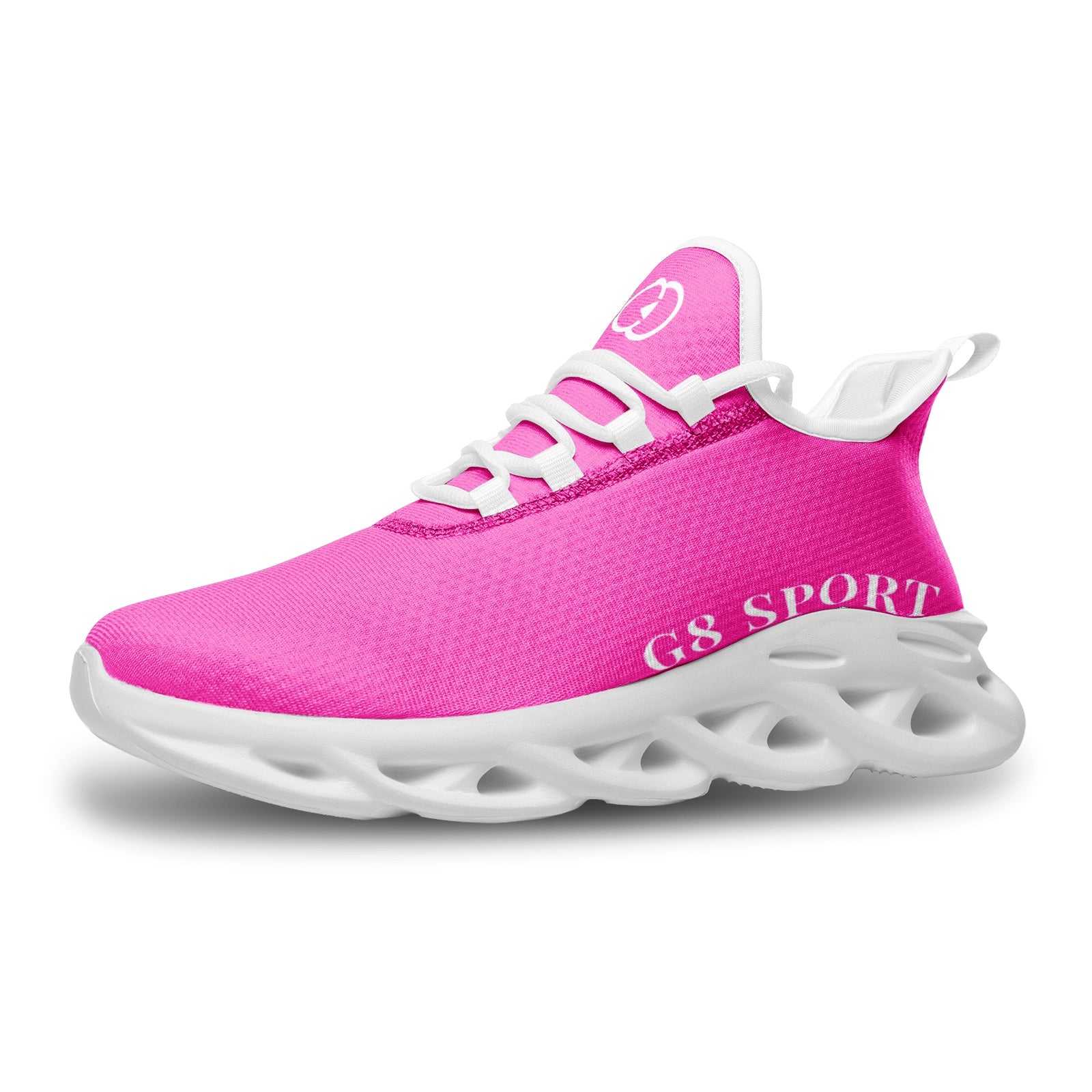 Pink Sneaker Street Walk Your Style Unisex Bounce Mesh Knit Sneakers