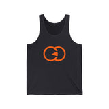 Casual Statement Unisex Jersey Tank - Bold Orange Design