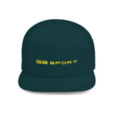 G8 Sport Flat Bill Snapback Cap - Stylish White Hat for Casual Wear