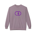 Unisex Softstyle Fleece Crewneck Sweatshirt - Modern Purple Design