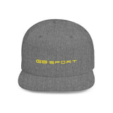 G8 Sport Flat Bill Snapback Cap - Stylish White Hat for Casual Wear