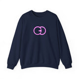 Modern Minimalist Unisex Crewneck Sweatshirt with Pink Loop Design
