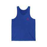 Trendy Unisex Jersey Tank Top with Minimalist Design