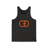 Casual Statement Unisex Jersey Tank - Bold Orange Design