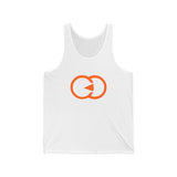 Casual Statement Unisex Jersey Tank - Bold Orange Design