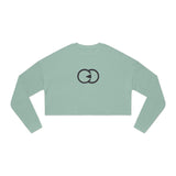 Chic Women's Cropped Sweatshirt with Modern Design