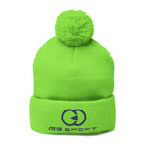 Cozy Pom-Pom Knit Cap - Stylish Winter Beanie for Sports Enthusiasts