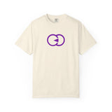 Unisex Garment-Dyed T-shirt - Minimalist Purple Graphic Tee for Casual Style