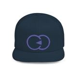 Stylish Flat Bill Snapback Hat with Bold Graphic Design