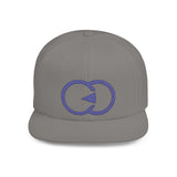 Stylish Flat Bill Snapback Hat with Bold Graphic Design