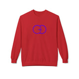 Unisex Softstyle Fleece Crewneck Sweatshirt - Modern Purple Design