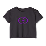 Women's Festival Crop Top - Vibrant Logo Tee for Music & Arts Events